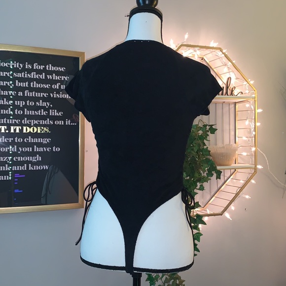 🖤 SAVAGE X FENTY | NWOT - 70s Ruched Terry Thong Teddy - Picture 7 of 11